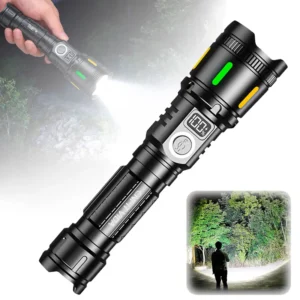 Lanterna LED Ultra Potente Nova 2000W Estilo Tática Guerra
