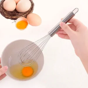 Fouet Batedor De Ovos Em Aço Inox Para Cozinha